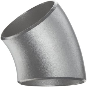 Cot din oțel inoxidabil rezistent la acid fără sudură 45° 1,5D (Typ 3) DN80 88,9 mm x 3,2 mm material 1.4541 / 321