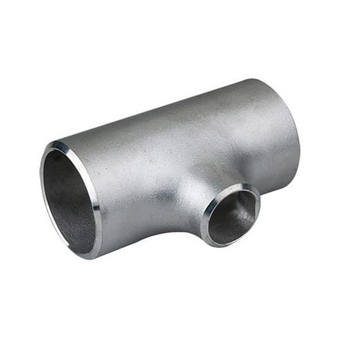 Teu redus fără sudură din oțel inoxidabil rezistent la acid DN65 76,1 x 3,2 mm / DN25 33,7 x 2,6 mm material 1.4571 / 316Ti