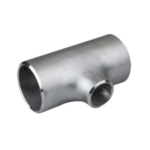 Teu redus fără sudură din oțel inoxidabil rezistent la acid DN65 76,1 x 3,2 mm / DN40 48,3 x 2,6 mm material 1.4571 / 316Ti