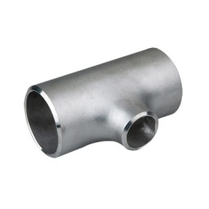 Teu redus fără sudură din oțel inoxidabil rezistent la acid DN65 76,1 x 2,9 mm / DN40 48,3 x 2,77 mm material 1.4401 / 1.4404 / 316 / 316L